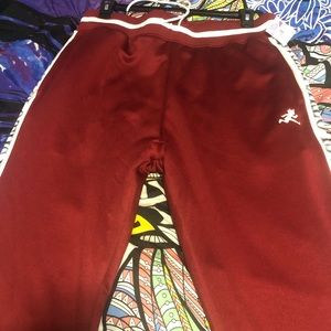 Burgundy joggers